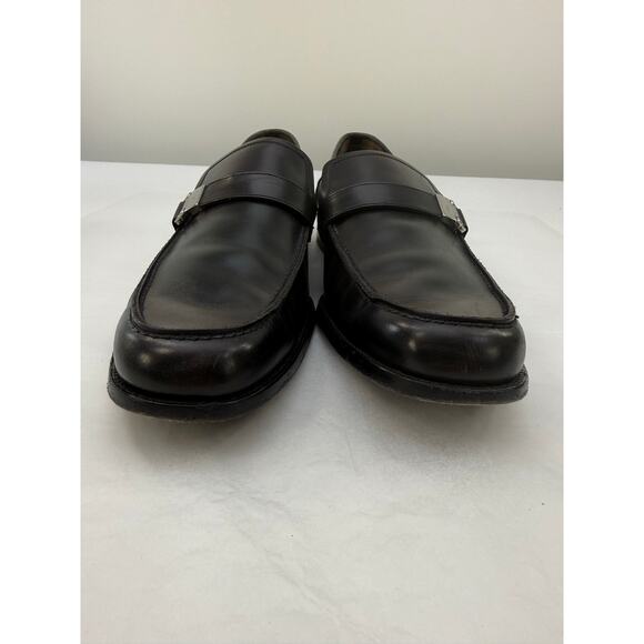 Salvatore Ferragamo Vintage Black Leather Loafers Men’s Sz 13 Italy Dress Shoes main image 10